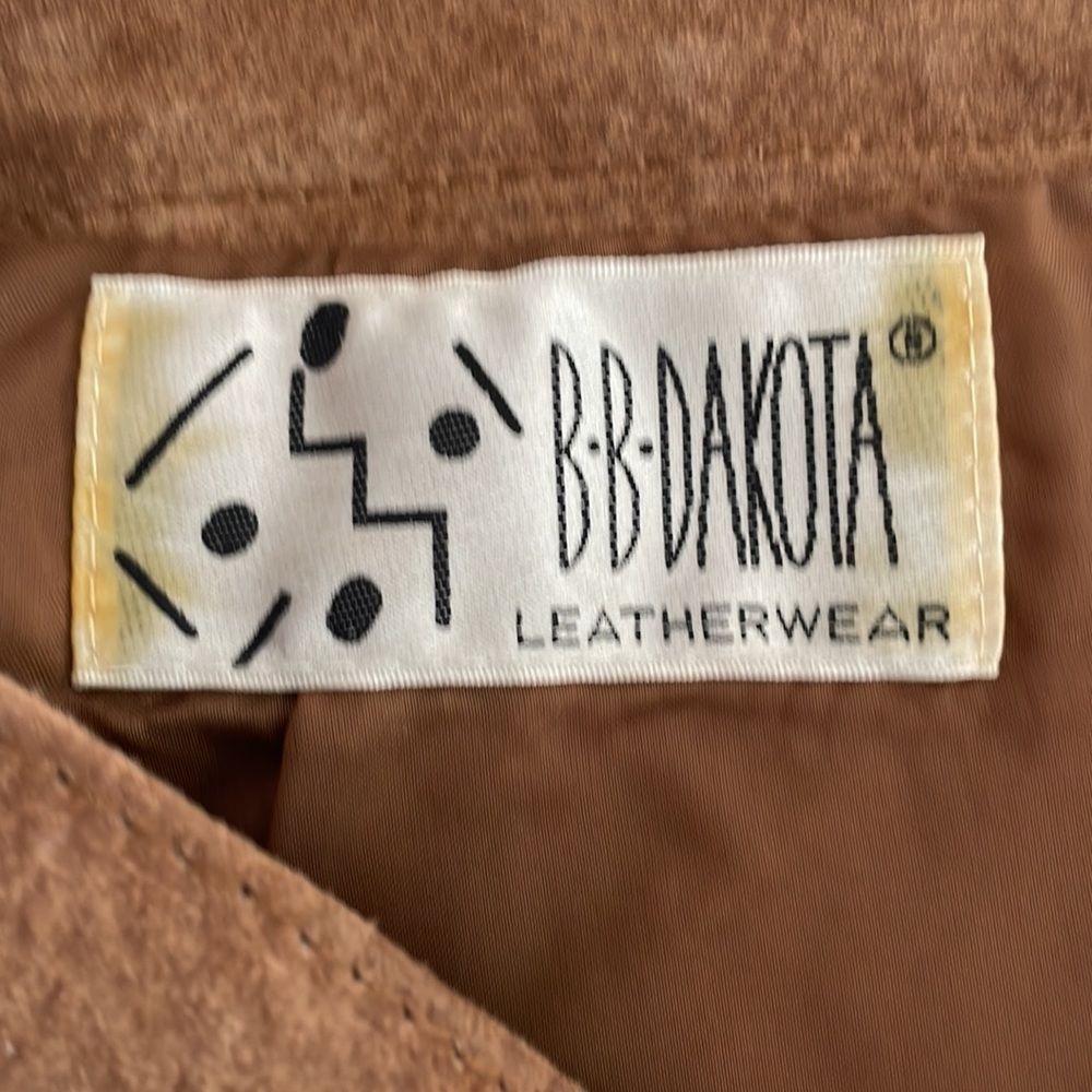 BB Dakota genuine leather skirt, brown size 9/10 - Picture 6 of 10